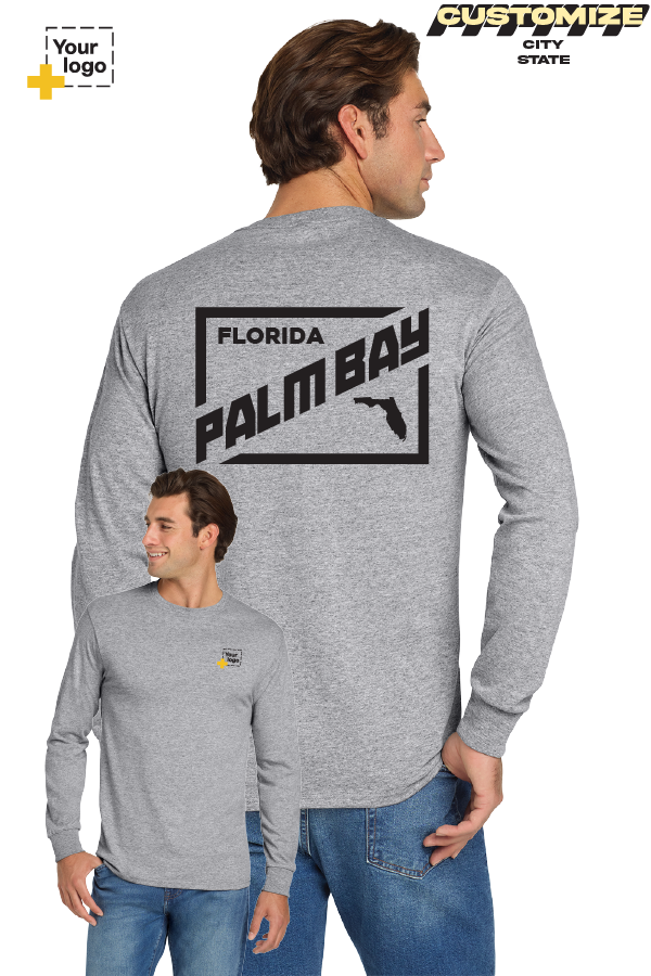 Custom Gildan® DryBlend® 50 Cotton/50 Poly Long Sleeve T-Shirt - DIAGONAL