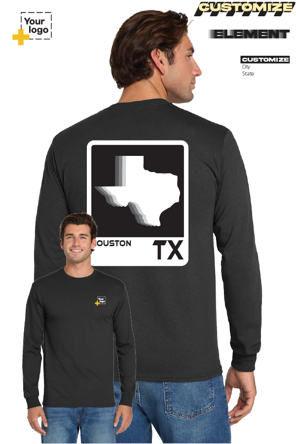 Custom Gildan® DryBlend® 50 Cotton/50 Poly Long Sleeve T-Shirt - ELEMENTS FADE