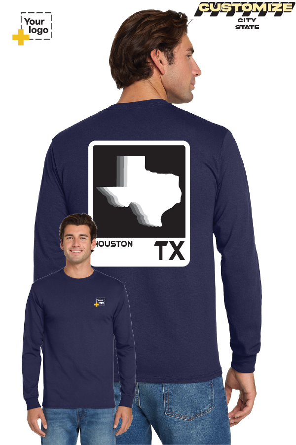 Custom Gildan® DryBlend® 50 Cotton/50 Poly Long Sleeve T-Shirt - ELEMENTS FADE