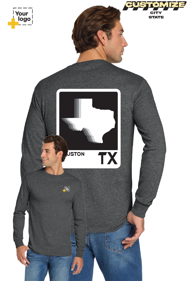 Custom Gildan® DryBlend® 50 Cotton/50 Poly Long Sleeve T-Shirt - ELEMENTS FADE