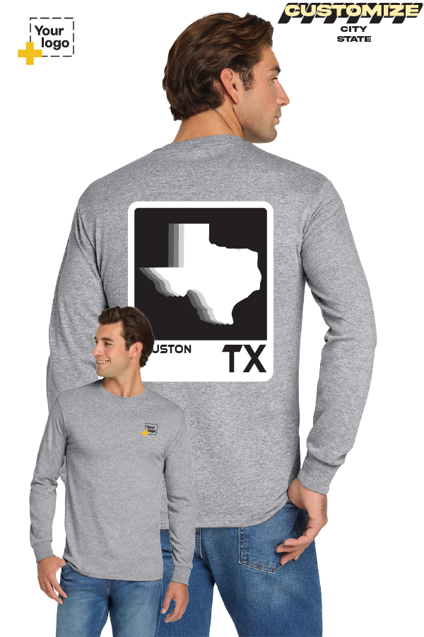 Custom Gildan® DryBlend® 50 Cotton/50 Poly Long Sleeve T-Shirt - ELEMENTS FADE