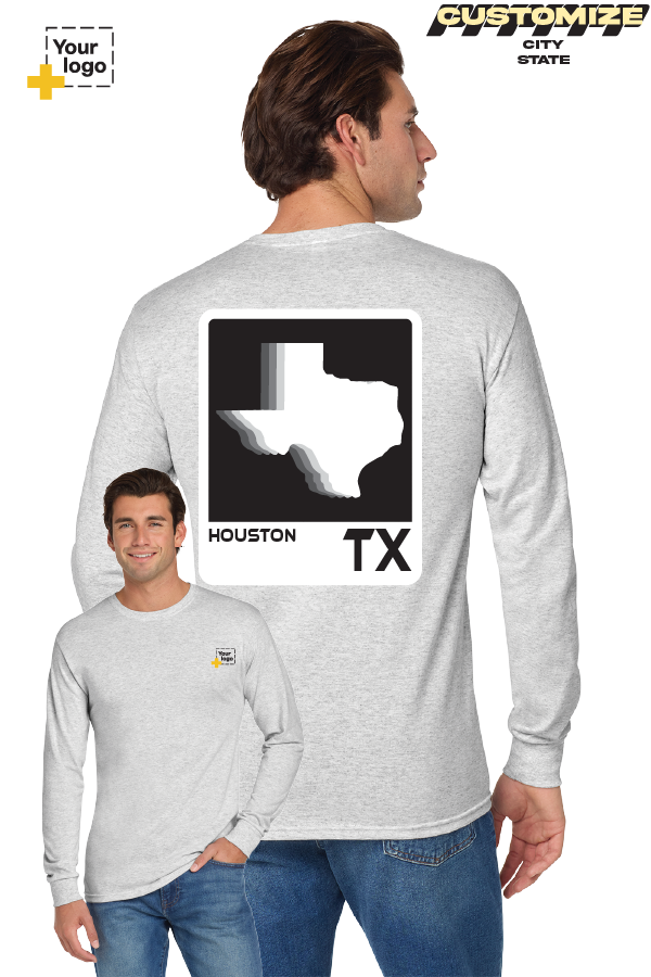Custom Gildan® DryBlend® 50 Cotton/50 Poly Long Sleeve T-Shirt - ELEMENTS FADE
