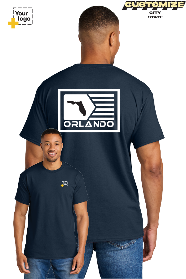 Custom Gildan® DryBlend® 50 Cotton/50 Poly T-Shirt - GEOMETRIC FLAG