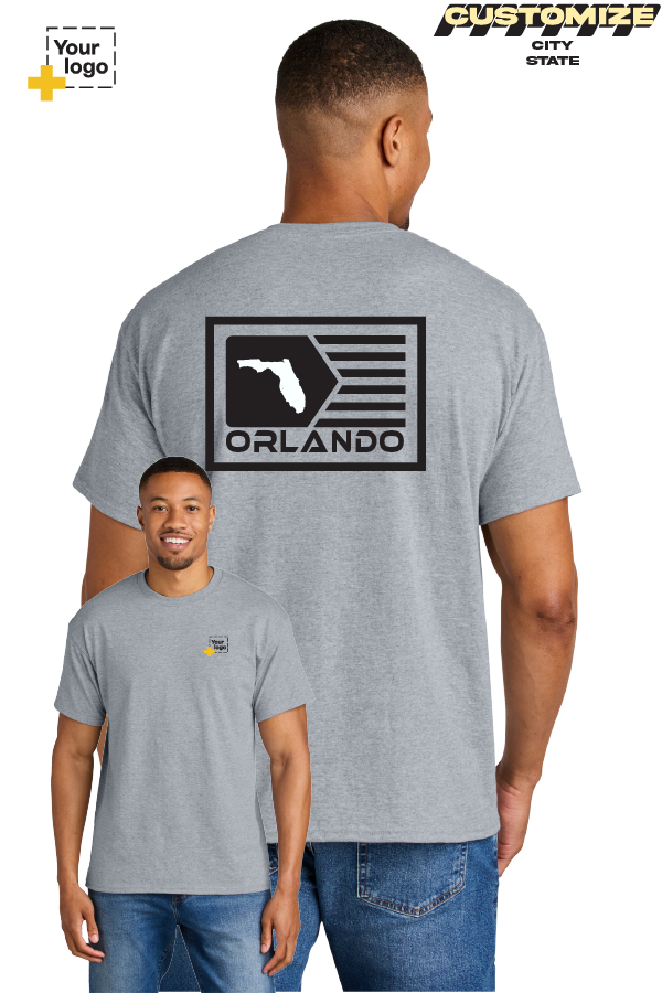 Custom Gildan® DryBlend® 50 Cotton/50 Poly T-Shirt - GEOMETRIC FLAG