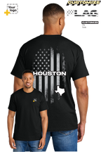 Custom Gildan® DryBlend® 50 Cotton/50 Poly T-Shirt - FLAG