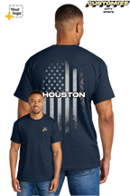 Custom Gildan® DryBlend® 50 Cotton/50 Poly T-Shirt - FLAG