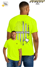 Custom Gildan® DryBlend® 50 Cotton/50 Poly T-Shirt - FLAG