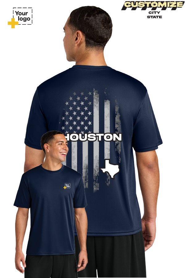 Custom A4 Cooling Performance Tee - FLAG