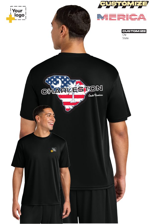 Custom A4 Cooling Performance Tee - Merica State