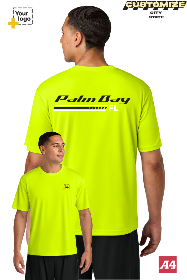 Custom A4 Cooling Performance Tee - RACING STRIPES