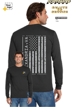 Custom Gildan® DryBlend® 50 Cotton/50 Poly Long Sleeve T-Shirt - Salute To Service