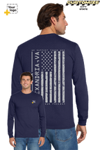 Custom Gildan® DryBlend® 50 Cotton/50 Poly Long Sleeve T-Shirt - Salute To Service