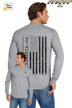 Custom Gildan® DryBlend® 50 Cotton/50 Poly Long Sleeve T-Shirt - Salute To Service