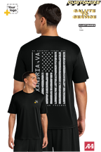 Custom A4 Cooling Performance Tee - Salute To Service