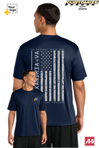 Custom A4 Cooling Performance Tee - Salute To Service