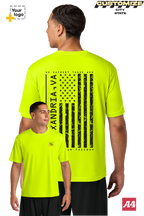 Custom A4 Cooling Performance Tee - Salute To Service