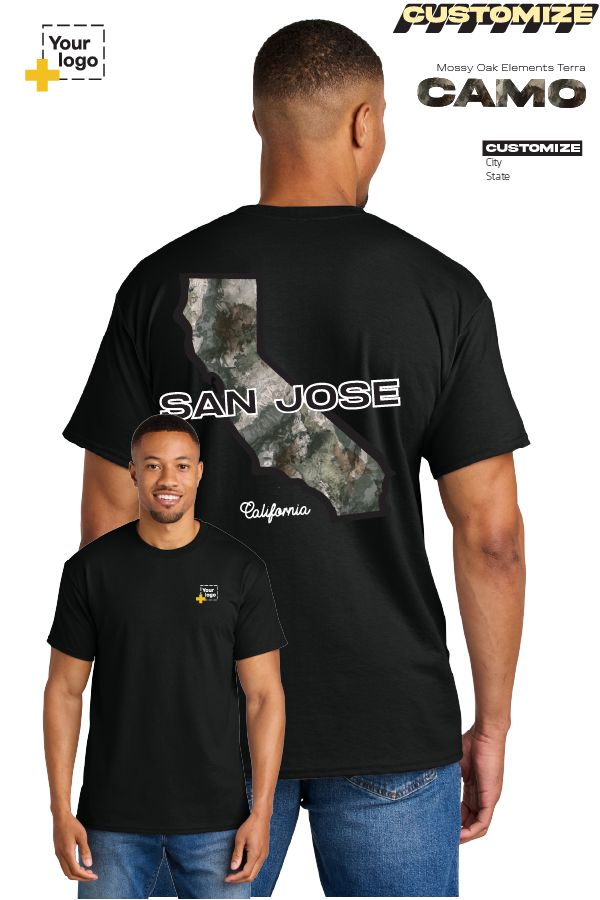 Custom Gildan® DryBlend® 50 Cotton/50 Poly T-Shirt - Terra Camo