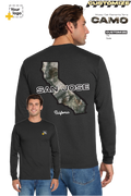 Custom Gildan® DryBlend® 50 Cotton/50 Poly Long Sleeve T-Shirt - Terra Camo