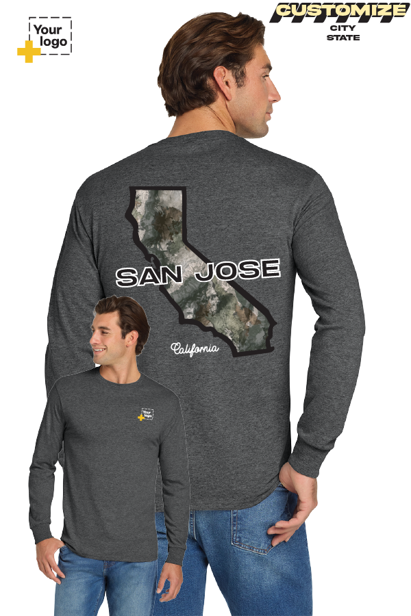Custom Gildan® DryBlend® 50 Cotton/50 Poly Long Sleeve T-Shirt - Terra Camo