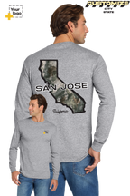 Custom Gildan® DryBlend® 50 Cotton/50 Poly Long Sleeve T-Shirt - Terra Camo