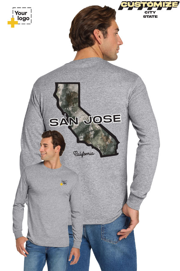 Custom Gildan® DryBlend® 50 Cotton/50 Poly Long Sleeve T-Shirt - Terra Camo