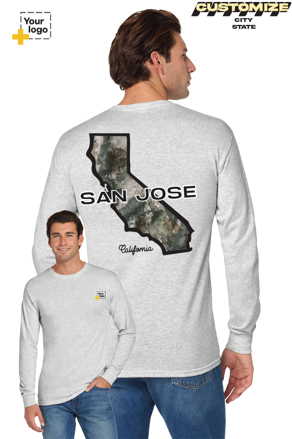 Custom Gildan® DryBlend® 50 Cotton/50 Poly Long Sleeve T-Shirt - Terra Camo