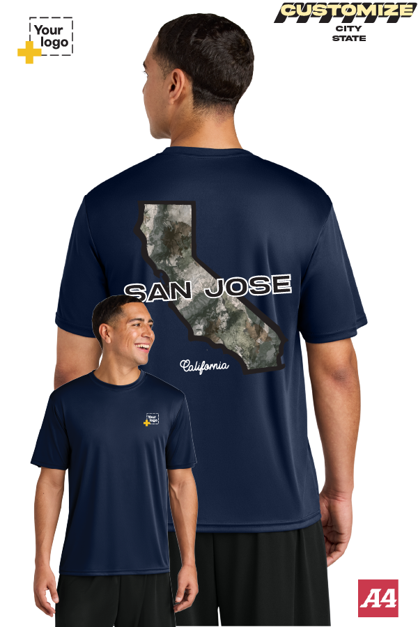 Custom A4 Cooling Performance Tee - Duck Camo