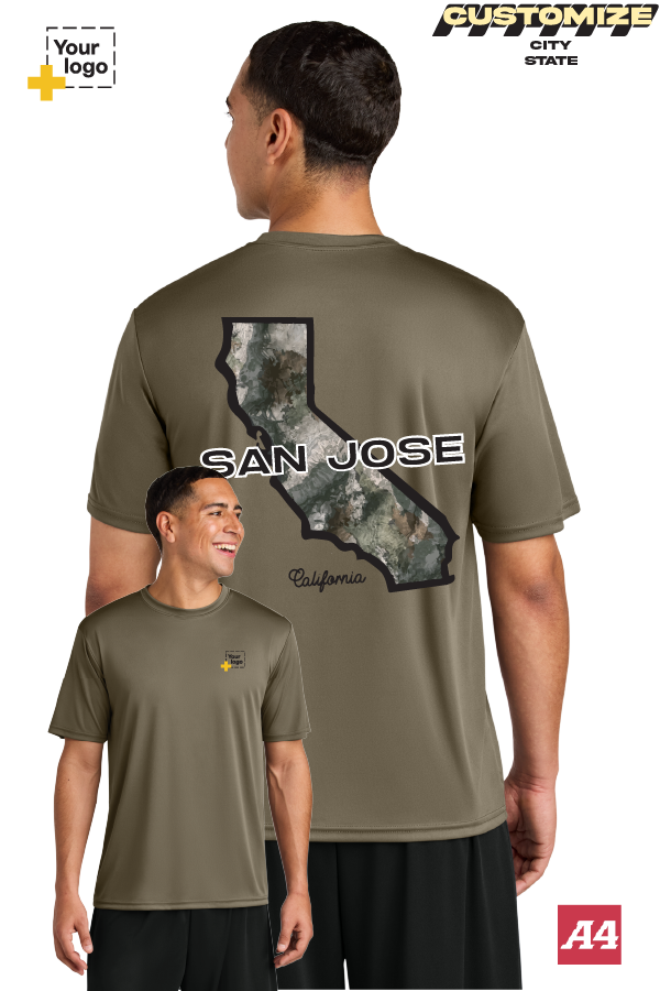 Custom A4 Cooling Performance Tee - Duck Camo