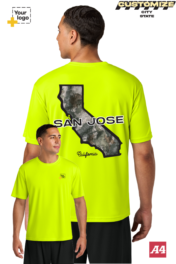 Custom A4 Cooling Performance Tee - Terra Camo